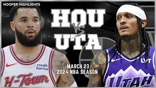Utah Jazz vs Houston Rockets  Game Highlights | Mar 23 | 2024 NBA Season