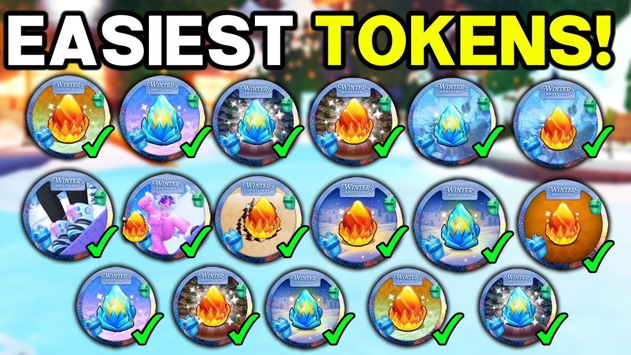 Easiest Token Games Winter Spotlight Event Roblox Youtube