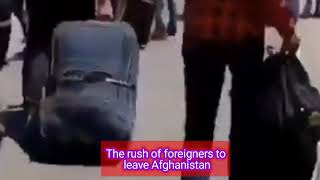 Afghanistan: Today the rush of foreigners to leave Afghanistan