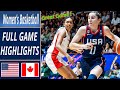 USA vs Canada Basketball HIGHLIGHTS | Women's Basketball | Usa Basketball | REPLAYS