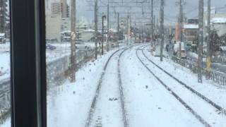 名鉄6000系 20分遅れで新安城駅入線