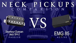 Seymour Duncan JAZZ SH-2 vs EMG 85 - Neck Pickup Guitar Tone Comparison Demo