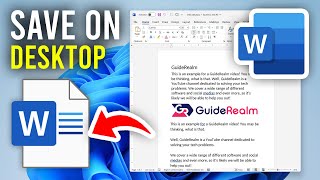 How To Save A Word Document To Desktop - Full Guide