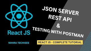 Create JSON server REST API in react JS and test with postman | React JS Full Tutorial