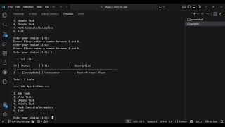 Hackathon 2 Phase 1 - Todo Cli App