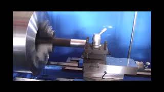 Machining a tapered shaft