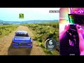 car driving game with steering wheel ea sports wrc racing gameplay ps5😎⚠️