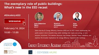 The exemplary role of public buildings: What's new in the EED recast? [EEA06]