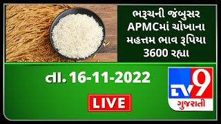 Mandi : ભરૂચની જંબુસર APMCમાં ચોખાના મહત્તમ ભાવ રૂપિયા 3600 રહ્યા | Tv9news