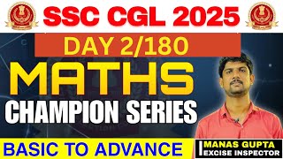 Day 2/180 MATHS Champion Series ✅✅ Basic to Advance 🔥🔥 Complete Maths ❤️ #ssc #maths #ssccgl #chsl