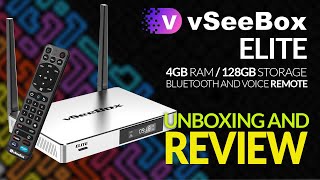 Unboxing and Review: VSeeBox Elite Android Box - 4GB RAM, 128GB Storage, and Voice Bluetooth Remote!