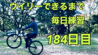 ウイリーできるまで毎日練習184日目【リバース編】