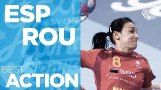 What a fighter! Neagu beats the half-time buzzer after a rebound | Women's EHF EURO 2018