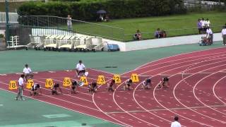 2012佐賀県高校新人陸上競技　男子100m決勝