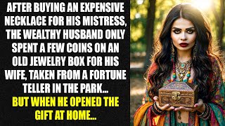 After buying an expensive necklace for his mistress, the wealthy husband only spent a few coins...