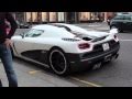 Koenigsegg Agera R start up sound and accelerations in London