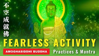 Amoghasiddhi Buddha's Fearless Activity, Practices and Mantras with Full Puja Visualization