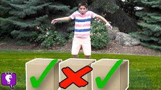 Choose Wisely Don't Step in the WRONG MYSTERY Box! Challenge with HobbyKidsTV