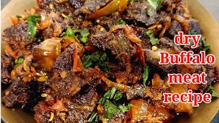 buffalo dry meat recipe|dry meat recipe| bunu di kitchen