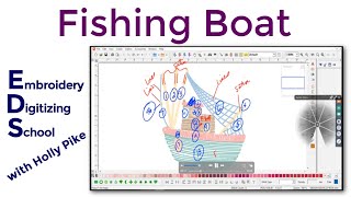 Embroidery Digitizing: The Fishing Boat Lesson