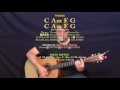 Million Reasons (Lady Gaga) Guitar Lesson Chord Chart - C Am F G
