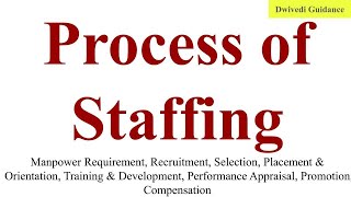Staffing Process, Process of Staffing, staffing process in management, Essentials of Management