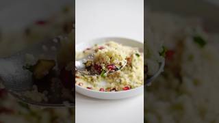 Pomegranate Herb Couscous ✨ #asmrrecipes