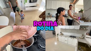 FIZ ARROZ VERMELHO | SOPHIA E HEITOR ESTÃO DOENTES | LIMPEI A CASA | ROTINA COM 2 FILHOS