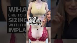 Breast Implant Sizes *Before and After Surgery* | #shorts #breastaugmentation #plasticsurgeon