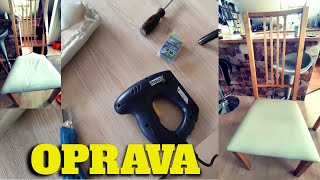 Oprava starého nábytku - repair upholstery old chair #repair #upholstery