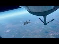 f 22 raptors refueling 4k video