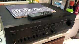 Yamaha DSP E-300 5 Channel Natural Sound Stereo Amplifier w/ Manual \u0026 Remote