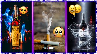 🚬Cigarette smoke lover+daru lover What'sApp status🔥 Cigarette 🚬+🍷 daru 🤟 Drink and Cigarette alcohol