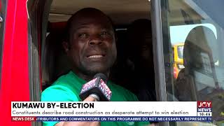 Kumawu By-Election: Constituents describe road construction as desperate attempt to win election