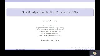 Chapter 8: Real-Coded Genetic Algorithm