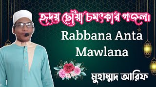 হৃদয় ছোঁয়া চমৎকার গজল । Rabbana Anta Mawlana । Muhammad Arif । New Bangla Islamic Song 2021
