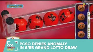 PCSO denies claims of anomaly in 6/55 Grand Lotto draw last Saturday