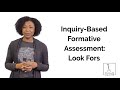 Formative Assessment: Look Fors