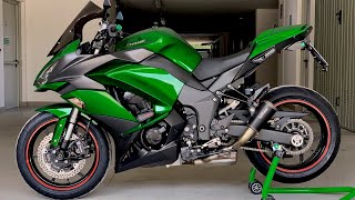 Kawasaki Z1000SX 2019 Leovince LV-10 Black Exhaust Sound Burble QuickShifter Woolich Racing