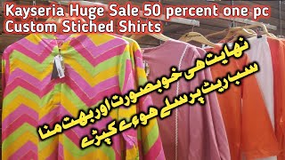 Kayseria collegeroad layyah Summer stiched shirts sale Flat 50% off