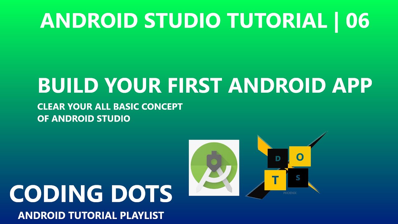 Build Your First App In Android Studio - YouTube