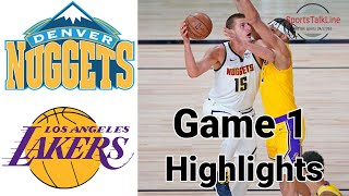 Nuggets vs Lakers HIGHLIGHTS Full Game | NBA Playoff Game 1