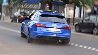 605 HP🔥HARD ACCELERATION, REVS, START UP AUDI RS6 AVANT C7 2015 PERFORMANCE IN RACIBÓRZ (POLAND)