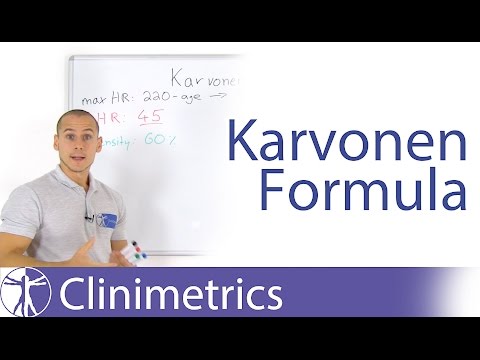 The Karvonen Formula for Target Heart Rate Calculation The Karvonen Formula for Target Heart Rate Calculation