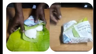 ## Idle ##parcel (packing) kattuvathu eppadi  with thread and rupper