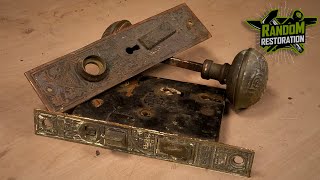 Ornate 1890s Mortise Lock Set Restoration | Random Restoration