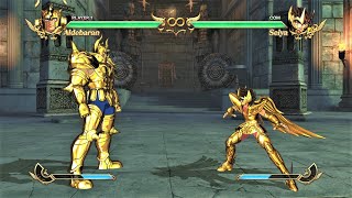 Taurus Aldebaran vs Sagittarius Seiya (Hardest AI) - Saint Seiya: Soldiers' Soul