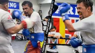 MANNY PACQUIAO THROWING KNOCKOUT UPPERCUTS! LOOKING TO RIP ERROL SPENCE JR’S HEAD OFF IN WORKOUT