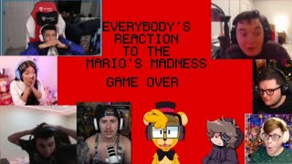 YOUTUBERS' REACTION TO THE END OF MARIO'S MADNESS (Friday Night Funkin' Mario's Madness V2)