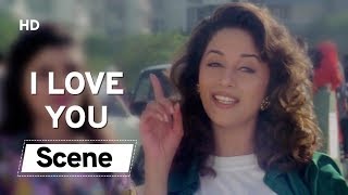 Madhuri Dixit force to say I LOVE YOU | Raja | Sanjay Kapoor | Paresh Rawal | Romantic Movies